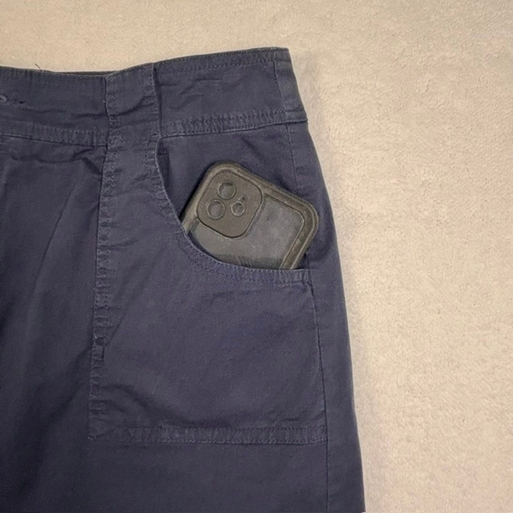 St Johns Bay Womens Navy Blue Stretch Cotton Skort 4 Pockets Size 12 Vacation - Picture 8 of 10